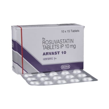 Arvast 10 Tablet PRICE, DOSE, SIDE EFFECTS IN HINDI