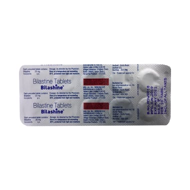 Bilashine Tablet 10s PRICE, DOSE, SIDE EFFECTS IN HINDI