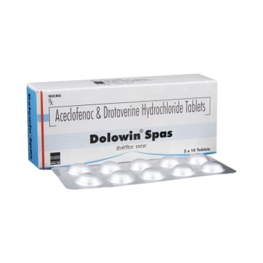 Dolowin Spas Tablet Uses,Side Effects, MRP