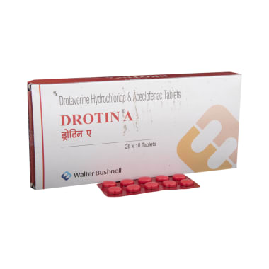Drotin A Tablet 10s PRICE-uses-side effects Hindi