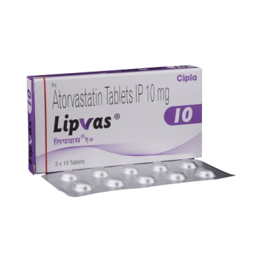 Lipvas 10 Tablet Online pharmacy in India