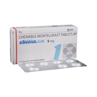 Singulair 5mg Chewable Tablet PRICE, DOSE, SIDE EFFECTS IN HINDI