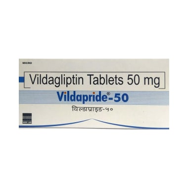 Vildapride 50 Tablet uses in India