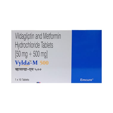 Vylda-M 500 Tablet Uses,Side Effects, MRP