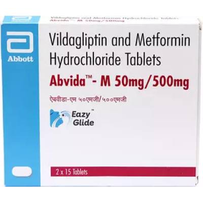 Abvida-M 50mg/500mg Strip of 15 tablets