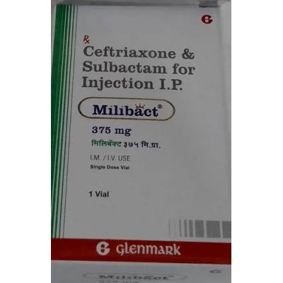Milibact 375mg Injection 1 Vial